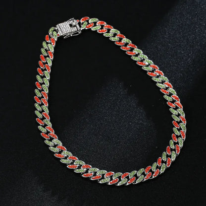 Full Diamond Inlaid Necklace